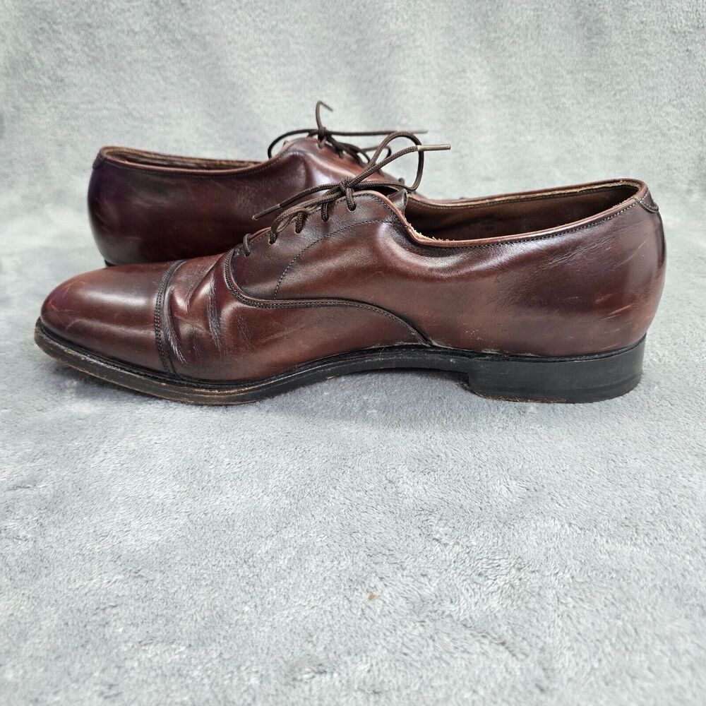 Cordwainer Wright Men's Arch Preserver Shoes Brown Oxford Leather SIze 11